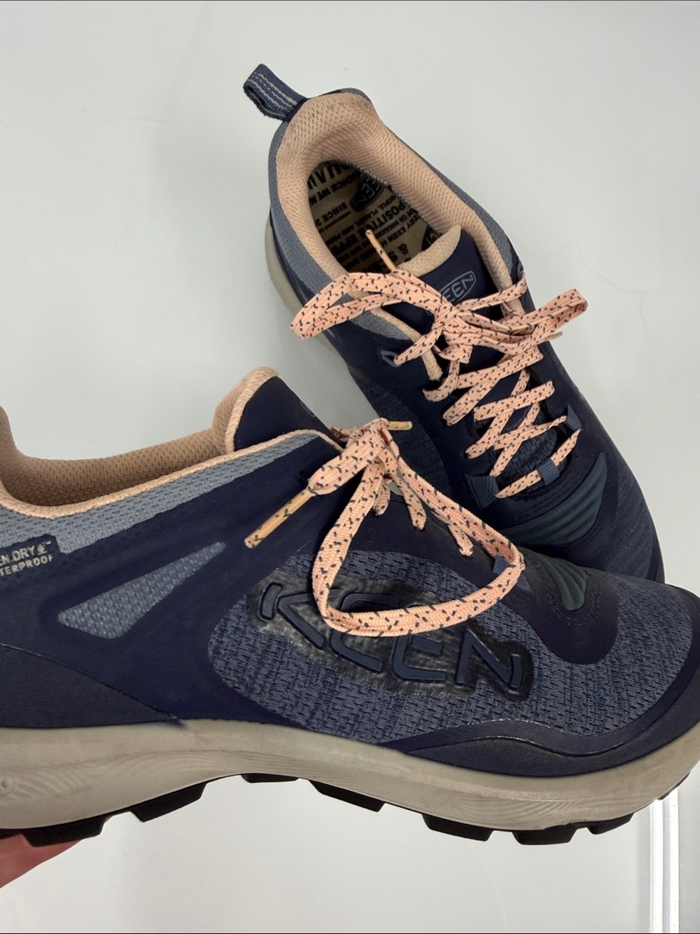 KEEN Women's Terradora Flex Waterproof hiking shoes in the Vintage Indigo 8